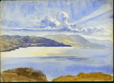 Dead Sea View looking South, 1875 by Claude Conder